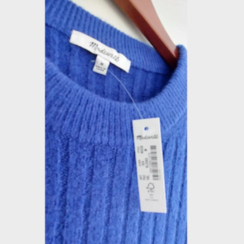 Madewell Readfield Pullover Sweater in Voyage Blue - Picture 5 of 6